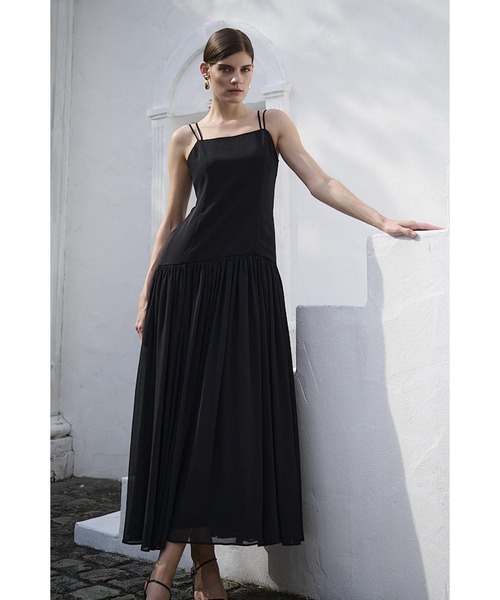 Estella.K(エステラケー)の「Juliette Dress ロースウィッチングWストラップロングドレス(ワンピース・レディース・ブラック/アイボリー/ブラック系その他2/アイボリー系2・FREE)」の22枚目の写真