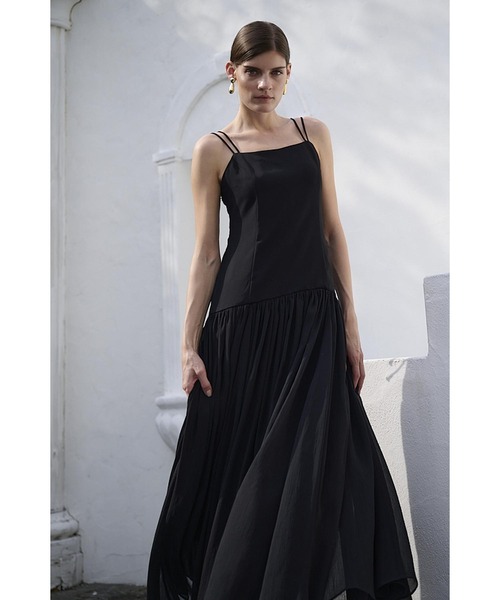 Estella.K(エステラケー)の「Juliette Dress ロースウィッチングWストラップロングドレス(ワンピース・レディース・ブラック/アイボリー/ブラック系その他2/アイボリー系2・FREE)」の20枚目の写真