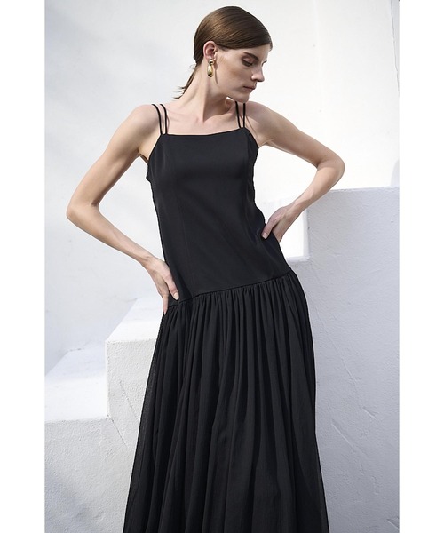 Estella.K(エステラケー)の「Juliette Dress ロースウィッチングWストラップロングドレス(ワンピース・レディース・ブラック/アイボリー/ブラック系その他2/アイボリー系2・FREE)」の17枚目の写真