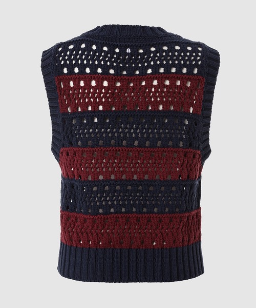 GANNI（ガニー）の「Cotton Mix Striped Vest（ベスト・レディース・その他・S/M）」の2枚目の写真