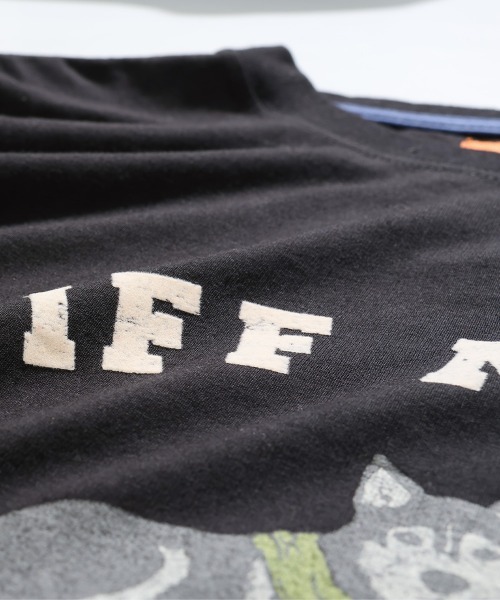 KRIFF MAYER(クリフメイヤー)の「【本体綿100%】プリントロンT(マフラーハスキー)(Tシャツ/カットソー・レディース・カラフル/ライトグリーン/オレンジ/ブルー/グレー/オフホワイト/ブラック・LARGE/MEDIUM)」の18枚目の写真