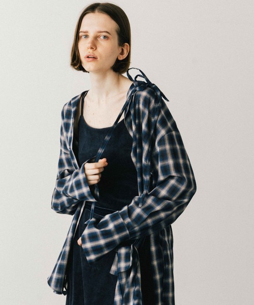 CREDONA(クレドナ)の「COTTON VELOUR BODY SUIT/コットンベロアボディスーツ(キャミソール・レディース・グレー/ネイビー・FREE)」の16枚目の写真