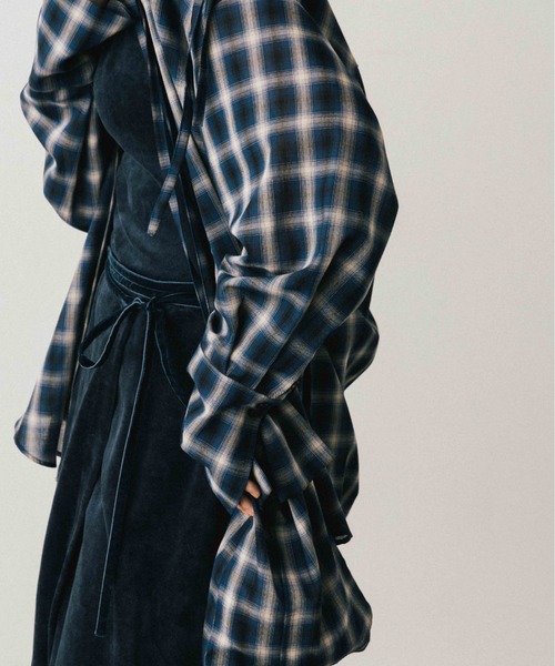 CREDONA(クレドナ)の「COTTON VELOUR BODY SUIT/コットンベロアボディスーツ(キャミソール・レディース・グレー/ネイビー・FREE)」の14枚目の写真