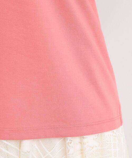 ITS'DEMO(イッツデモ)の「【手洗い可】袖フレアレースプルオーバー(Tシャツ/カットソー・レディース・ブラック/オフホワイト/サックスブルー/ピンク系・00)」の5枚目の写真