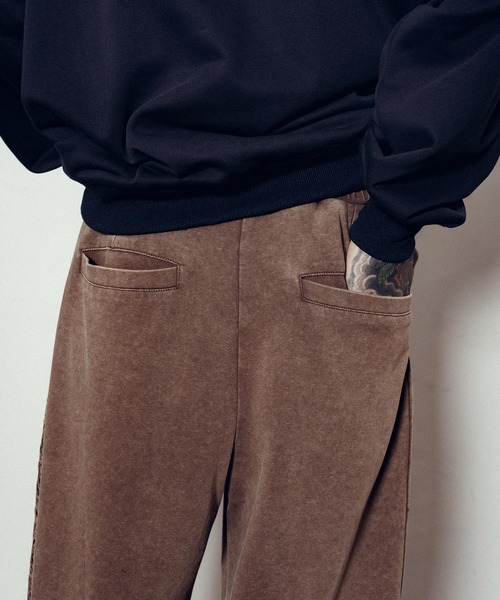 Subciety(サブサエティ)の「Washed sweat slacks(スウェットパンツ・メンズ・ブラック/グレー/ブラウン・SMALL/MEDIUM/LARGE/X-LARGE)」の10枚目の写真