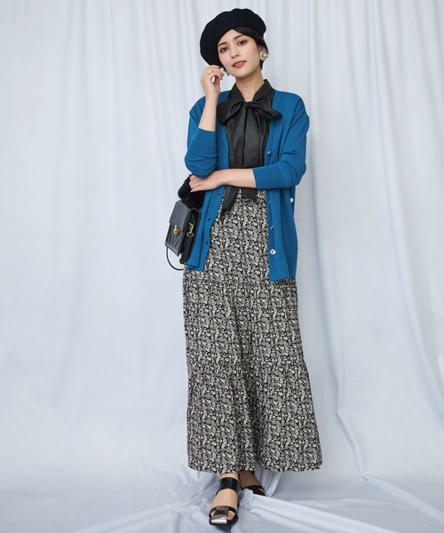 JETSET SOLO PLUS （ジェットセットソロプラス）の「【JETSET SOLO PLUS】メタルボタンタックリブ2WAY カーディガン（カーディガン/ボレロ・レディース・ネイビー/ベージュ系その他/ボルドー/ブルー・FREE）」の18枚目の写真