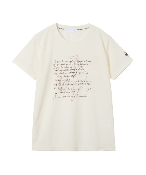 le coq sportif(ルコックスポルティフ)の「【ルコックスポルティフ】吸汗速乾/ストレッチ/UVカット汗染み軽減 半袖Tシャツ(Tシャツ/カットソー・レディース・ブルー/ホワイト/ワインレッド/ネイビー・M/L/XL/S)」の1枚目の写真