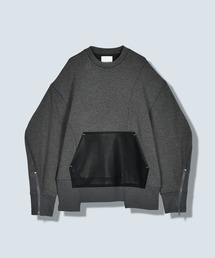 QUILTING DOCKING SWEAT LOGO TOP（スウェット）｜OMMO（オーエム
