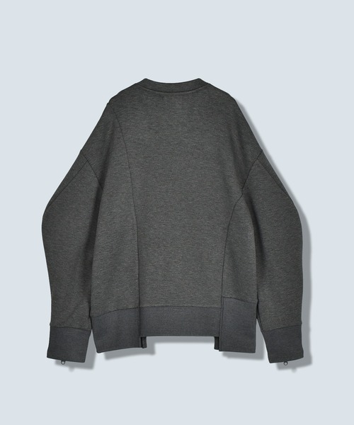OMMO（オーエムエムオー）の「SQUARE SLEEVE BIG POCKET TOP（スウェット・レディース・ブラック/グレー・F）」の18枚目の写真