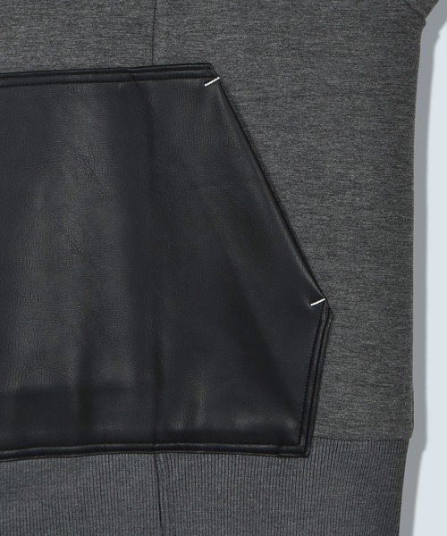 OMMO（オーエムエムオー）の「SQUARE SLEEVE BIG POCKET TOP（スウェット・レディース・ブラック/グレー・F）」の21枚目の写真