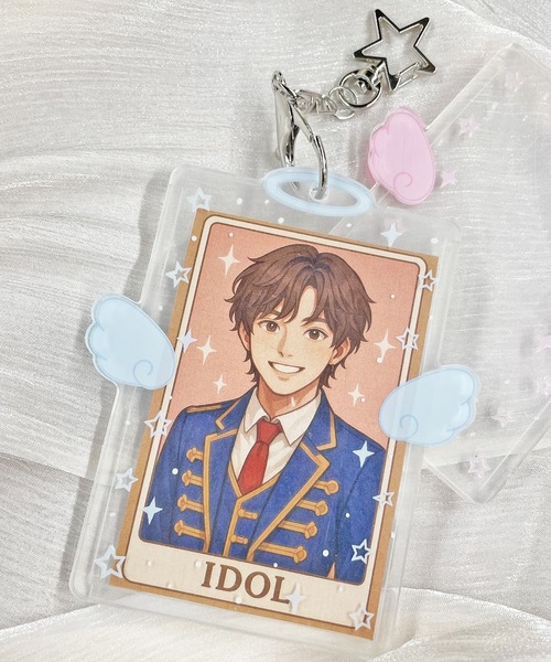 チェキやトレカが入れられる！ アクリル推し活フォトホルダー/ウイング