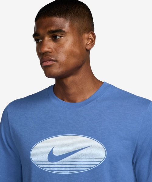 NIKE（ナイキ）の「ナイキ  DF SLUB HBR NOVELT S/S  NIKE（Tシャツ/カットソー・メンズ・ホワイト/ブラック/ブルー・S/M/L/LL/3L）」の3枚目の写真