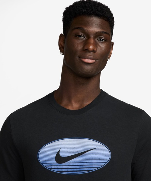 NIKE（ナイキ）の「ナイキ  DF SLUB HBR NOVELT S/S  NIKE（Tシャツ/カットソー・メンズ・ホワイト/ブラック/ブルー・S/M/L/LL/3L）」の2枚目の写真