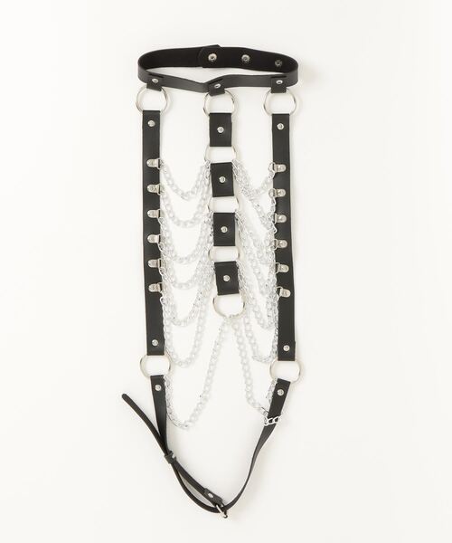 .KOM（ドットコム）の「『.KOM/ドットケーオーエム』ボーンモチーフチェーンアクセ【Y】【CN】（ネックレス・レディース・ブラック・FREE）」の5枚目の写真