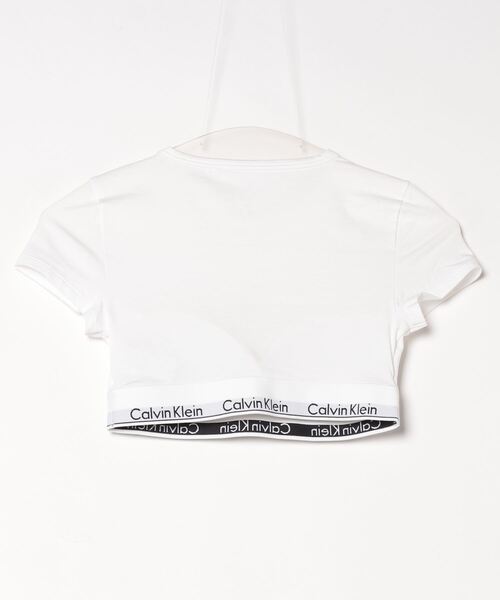 Calvin Klein（カルバン・クライン）の「Calvin Klein/カルバンクライン T-SHIRT BRALETTE Tシャツブラレット（スポーツブラ・レディース・ホワイト・S/M/L）」の6枚目の写真