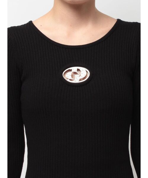 GYDA（ジェイダ）の「GD bijou MOLDニットワンピース（ワンピース・レディース・オフホワイト/グレー/ブラック・FREE）」の21枚目の写真