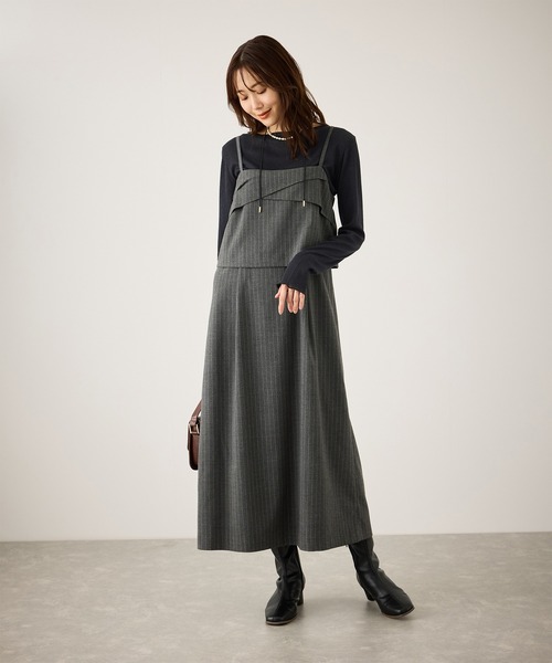 ROPE' PICNIC（ロペピクニック）の「ラメシアーリブカットソー（Tシャツ/カットソー・レディース・ホワイト/ブラック/ベージュ・FREE）」の4枚目の写真