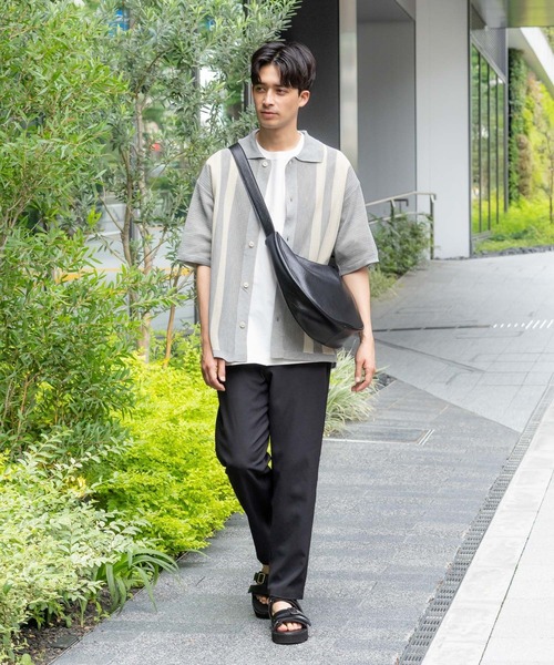 LAKOLE(ラコレ)の「ドライタッチフハクライクT / 573060(Tシャツ/カットソー・メンズ・ホワイト/ボルドー/ブラック・MEDIUM/LARGE)」の4枚目の写真