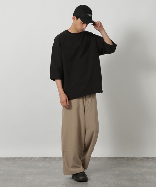 LAKOLE(ラコレ)の「ドライタッチフハクライクT / 573060(Tシャツ/カットソー・メンズ・ホワイト/ボルドー/ブラック・MEDIUM/LARGE)」の8枚目の写真