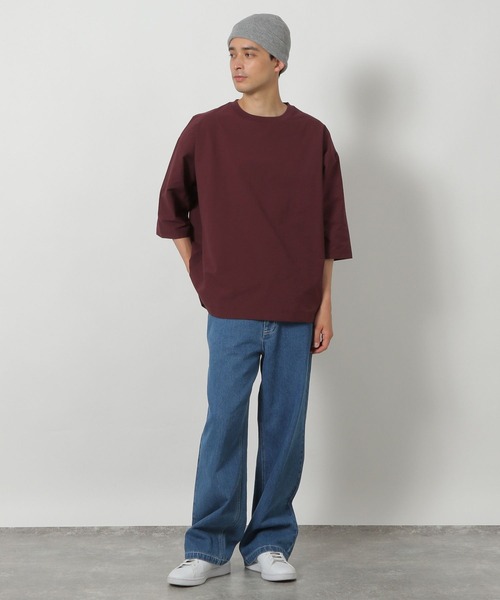 LAKOLE(ラコレ)の「ドライタッチフハクライクT / 573060(Tシャツ/カットソー・メンズ・ホワイト/ボルドー/ブラック・MEDIUM/LARGE)」の10枚目の写真