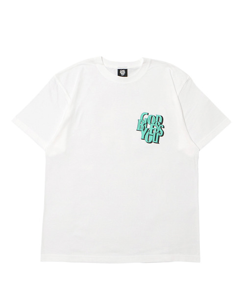 GOD BLESS YOU（ゴッドブレスユー）の「GOD BLESS YOU DIAGONAL LOGO S/S TEE（Tシャツ/カットソー・メンズ・アッシュ/ブラック/チャコール/ホワイト・XXL/XL/L/M）」の2枚目の写真