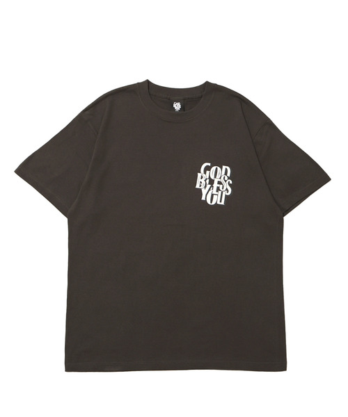 GOD BLESS YOU（ゴッドブレスユー）の「GOD BLESS YOU DIAGONAL LOGO S/S TEE（Tシャツ/カットソー・メンズ・アッシュ/ブラック/チャコール/ホワイト・XXL/XL/L/M）」の4枚目の写真