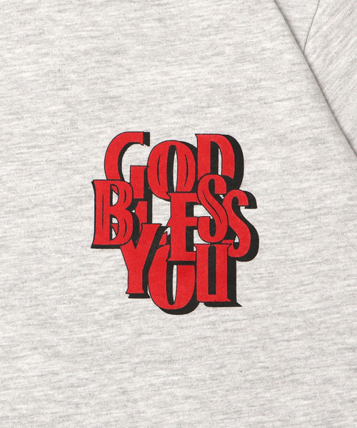 GOD BLESS YOU（ゴッドブレスユー）の「GOD BLESS YOU DIAGONAL LOGO S/S TEE（Tシャツ/カットソー・メンズ・アッシュ/ブラック/チャコール/ホワイト・XXL/XL/L/M）」の16枚目の写真