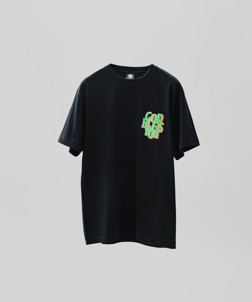 GOD BLESS YOU（ゴッドブレスユー）の「GOD BLESS YOU DIAGONAL LOGO S/S TEE（Tシャツ/カットソー・メンズ・アッシュ/ブラック/チャコール/ホワイト・XXL/XL/L/M）」の6枚目の写真