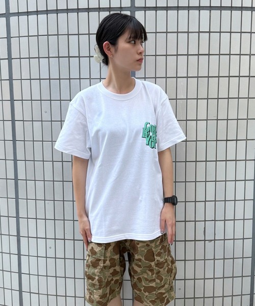 GOD BLESS YOU（ゴッドブレスユー）の「GOD BLESS YOU DIAGONAL LOGO S/S TEE（Tシャツ/カットソー・メンズ・アッシュ/ブラック/チャコール/ホワイト・XXL/XL/L/M）」の20枚目の写真