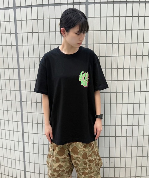 GOD BLESS YOU（ゴッドブレスユー）の「GOD BLESS YOU DIAGONAL LOGO S/S TEE（Tシャツ/カットソー・メンズ・アッシュ/ブラック/チャコール/ホワイト・XXL/XL/L/M）」の21枚目の写真