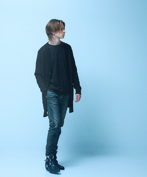 5351 POUR LES HOMMES（ゴーサンゴーイチプールオム）の「【25A/W】プリント テーパード デニム（デニムパンツ・メンズ・インディゴブルー/ブラック・48/46/44/50）」の15枚目の写真