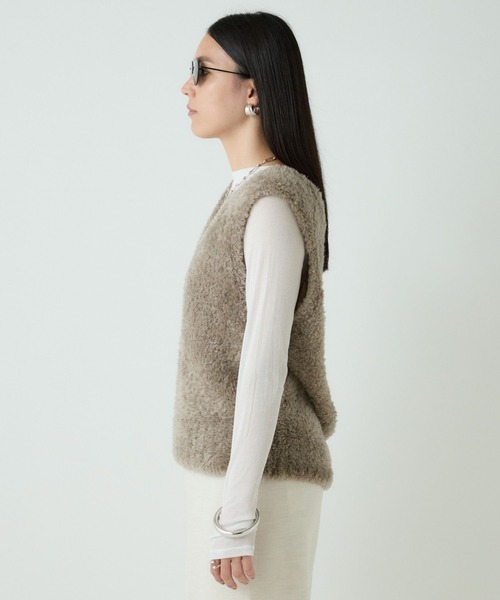 Chaos ベージュ ダブルブレスト ベスト Chaos ベージュ ダブルブレスト ベスト