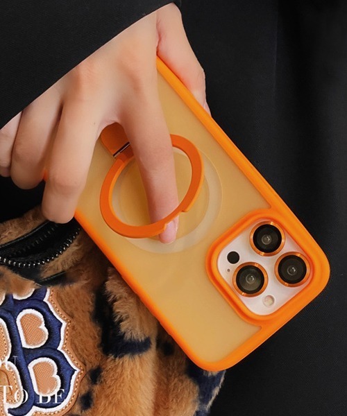 Fun & Daily(ファンアンドデイリー)の「MagSafe対応 Stand Color iPhone Case 15 16 17 Plus Pro ProMax Air(スマホケース/カバー・レディース・ネイビー/パープル/グレー/ブラック/オレンジ・iPhone 15/iPhone 16 Pro Max/iPhone 16 Pro/iPhone 15 Pro Max/iPhone 15 Pro/iPhone 15 Plus/iPhone 16 Plus/iPhone 16/iPhone 16e/iPhone 17 Pro/iPhone Air/iPhone 17/iPhone 17 Pro Max)」の5枚目の写真
