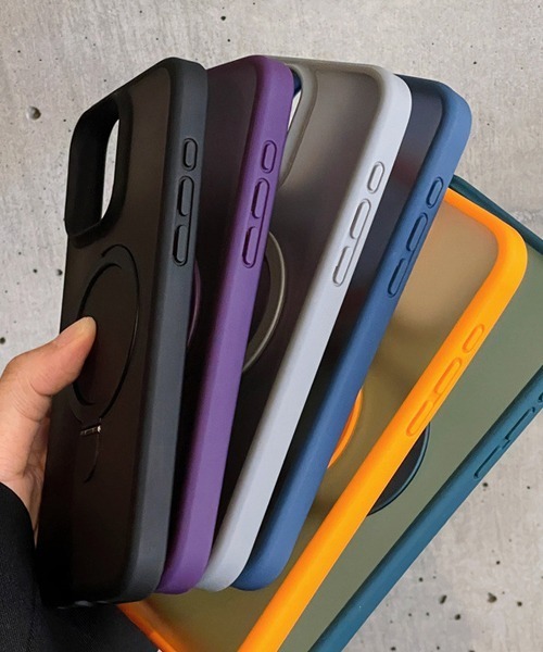 Fun & Daily(ファンアンドデイリー)の「MagSafe対応 Stand Color iPhone Case 15 16 17 Plus Pro ProMax Air(スマホケース/カバー・レディース・ネイビー/パープル/グレー/ブラック/オレンジ・iPhone 15/iPhone 16 Pro Max/iPhone 16 Pro/iPhone 15 Pro Max/iPhone 15 Pro/iPhone 15 Plus/iPhone 16 Plus/iPhone 16/iPhone 16e/iPhone 17 Pro/iPhone Air/iPhone 17/iPhone 17 Pro Max)」の11枚目の写真