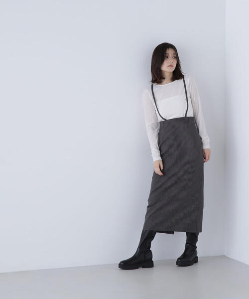 NATURAL BEAUTY BASIC（ナチュラルビューティーベーシック）の「◇ベロアボートネックカットソー（Tシャツ/カットソー・レディース・ピンク/グレイッシュベージュ/ダークブラウン/オフホワイト・FREE）」の12枚目の写真