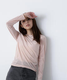 NATURAL BEAUTY BASIC | ◇ベロアボートネックカットソー(Tシャツ/カットソー)