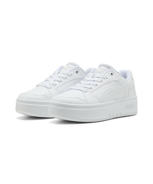 PUMA(プーマ)の「PUMA プーマ ウィメンズ リバウンド フェム ロウ スニーカー(スニーカー・レディース・ホワイト×ブルー/ホワイト/ホワイト×グレー・26.0cm/25.5cm/25.0cm/23.0cm/22.5cm/24.5cm/24.0cm/23.5cm/22.0cm)」の4枚目の写真