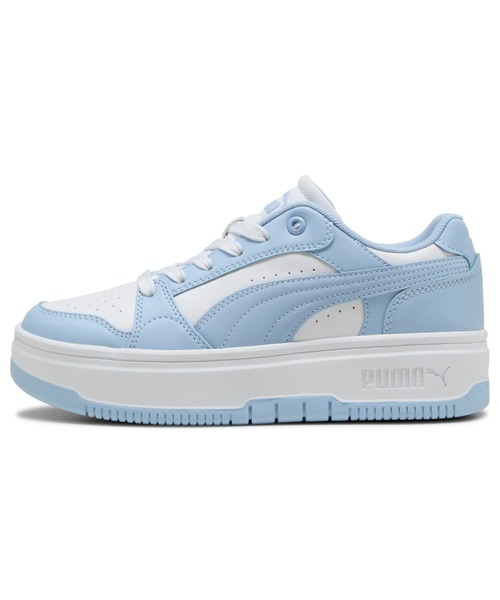 PUMA(プーマ)の「PUMA プーマ ウィメンズ リバウンド フェム ロウ スニーカー(スニーカー・レディース・ホワイト×ブルー/ホワイト/ホワイト×グレー・26.0cm/25.5cm/25.0cm/23.0cm/22.5cm/24.5cm/24.0cm/23.5cm/22.0cm)」の2枚目の写真