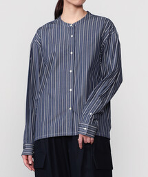 nicholson&nicholson | nicholson & nicholson |〈別注〉ドローストリングブラウス ストライプ WOMEN(シャツ/ブラウス)