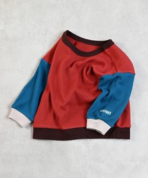 LSP WOW（エルエスピーワオ）の「【LSP WOW!】両面ワッフル配色袖刺繍カットソー（スウェット・キッズ）」