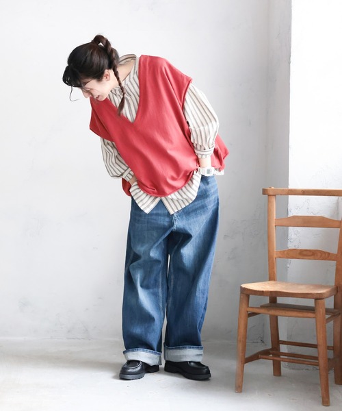 soulberry（ソウルベリー）の「令和のデニムpn016（デニムパンツ・レディース・ブルー/ネイビー/サックスブルー・S/3L/LL/L/M）」の3枚目の写真