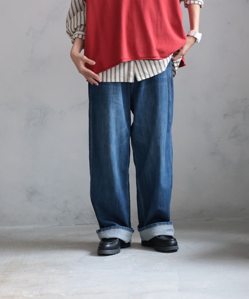 soulberry（ソウルベリー）の「令和のデニムpn016（デニムパンツ・レディース・ブルー/ネイビー/サックスブルー・S/3L/LL/L/M）」の16枚目の写真