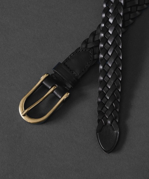 CASPER JOHN（キャスパージョン）の「Cow leather mesh belt/カウレザーメッシュベルト（ベルト・メンズ・ブラウン/ダークブラウン/レッド/ブラック・FREE）」の5枚目の写真