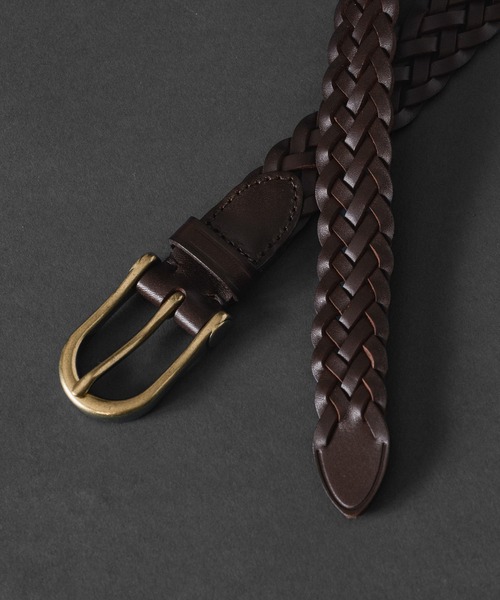 CASPER JOHN（キャスパージョン）の「Cow leather mesh belt/カウレザーメッシュベルト（ベルト・メンズ・ブラウン/ダークブラウン/レッド/ブラック・FREE）」の7枚目の写真