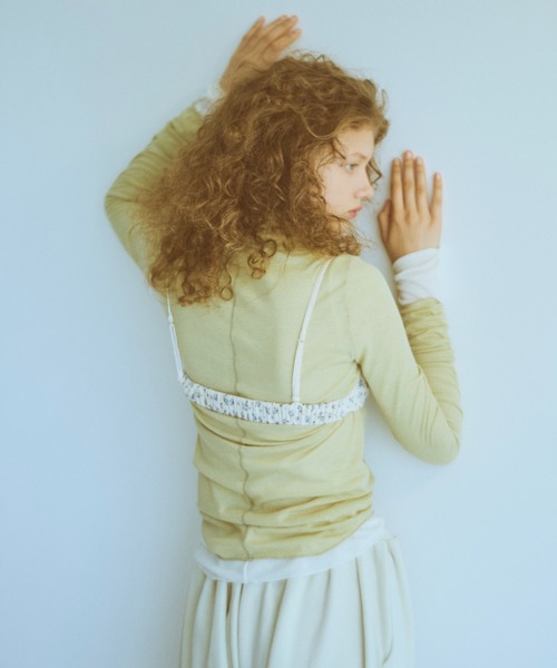 EN NEUME（エンノイム）の「Vintage Flower Bra Top（その他トップス・レディース・ベージュ/アイボリー/ブラック・FREE）」の6枚目の写真