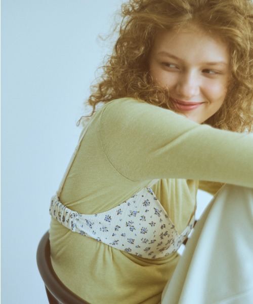 EN NEUME（エンノイム）の「Vintage Flower Bra Top（その他トップス・レディース・ベージュ/アイボリー/ブラック・FREE）」の5枚目の写真
