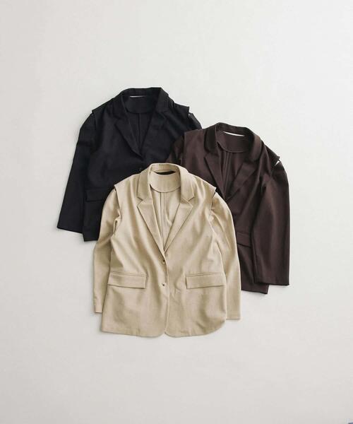 LAATO(ラート)の「over tailored jacket(その他アウター・レディース・オフホワイト/ブラウン/ブラック・FREE)」の17枚目の写真