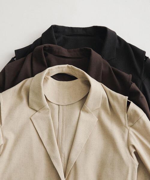 LAATO(ラート)の「over tailored jacket(その他アウター・レディース・オフホワイト/ブラウン/ブラック・FREE)」の8枚目の写真