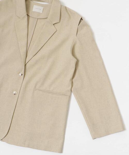 LAATO(ラート)の「over tailored jacket(その他アウター・レディース・オフホワイト/ブラウン/ブラック・FREE)」の11枚目の写真