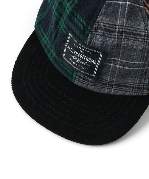 apres les cours(アプレレクール)の「ヘリンボン・パッチワークキャップ(キャップ・キッズ・ブルー/チェック・50/54)」の13枚目の写真